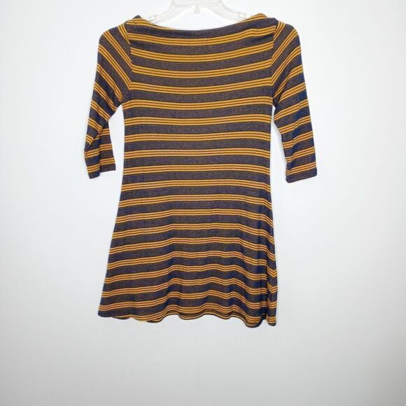 Bdg Urban Outfitters Blue Yellow Stripe Mini Dress Size Small - Picture 6 of 6